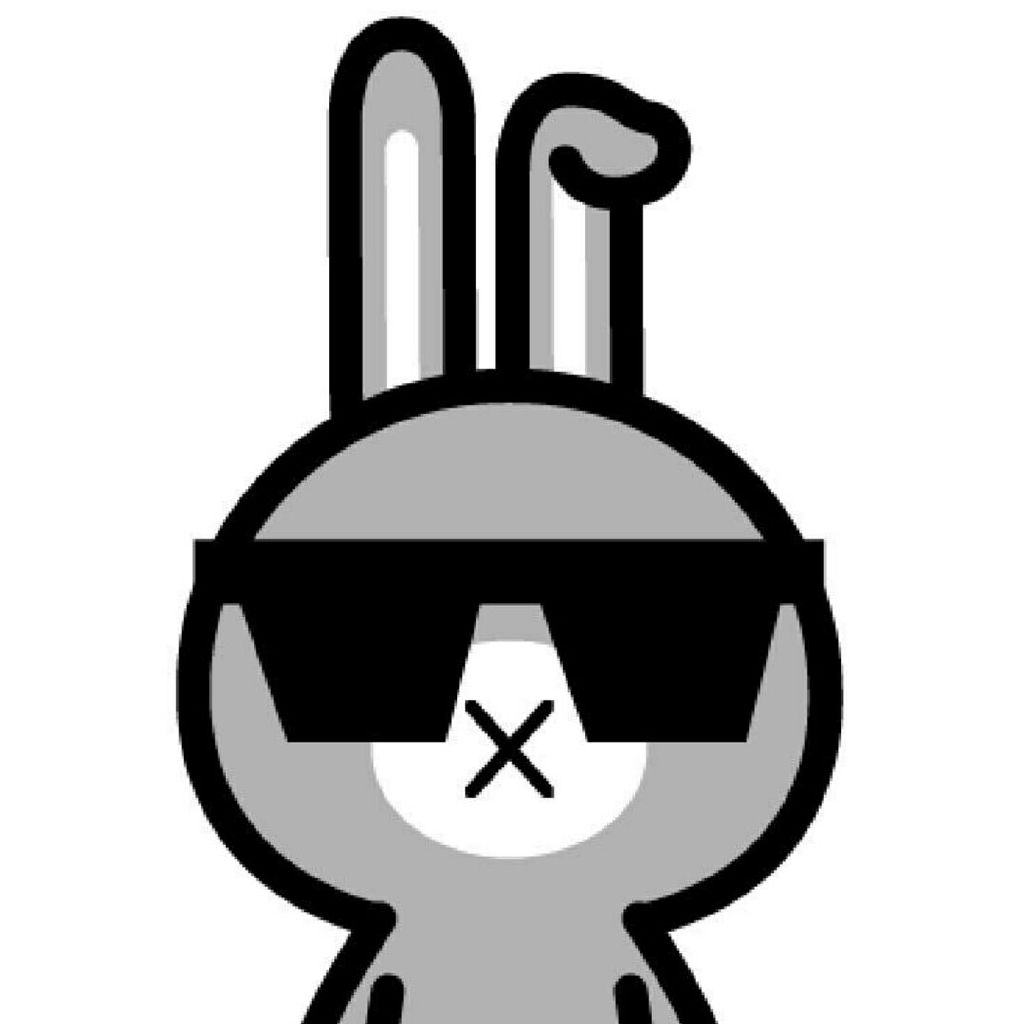 高清戴墨镜的漫画兔子头像