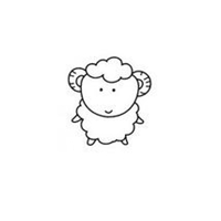 可爱卡通羊头像图片