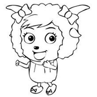 可爱卡通羊头像图片