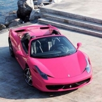 粉色汽车头像