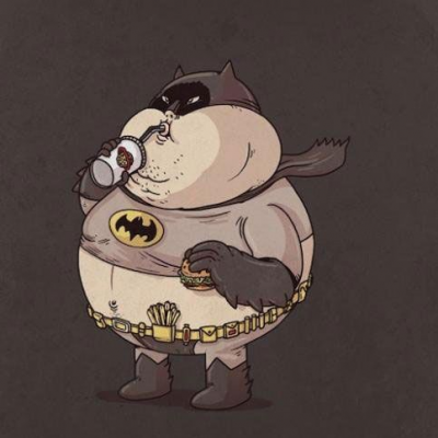 经典超级英雄变胖之后头像